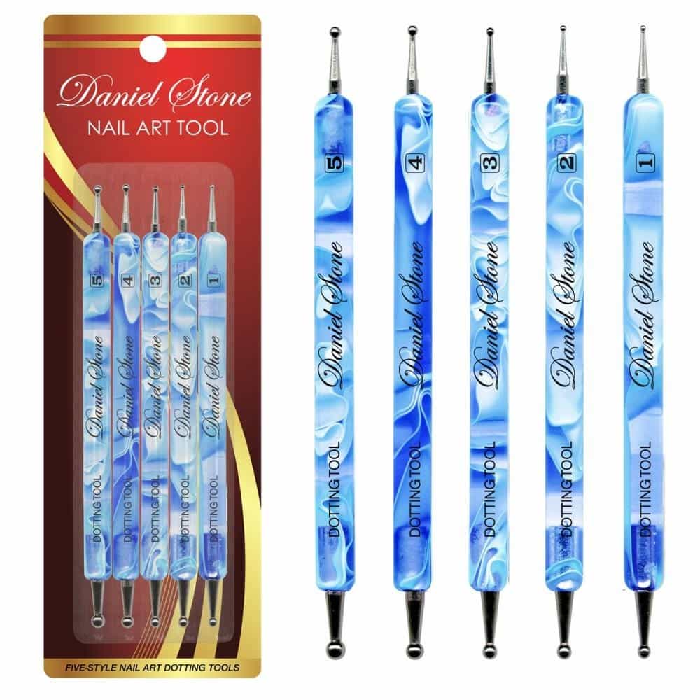 White Smoke Berkeley 5-Piece Dot Tool Set - Blue Marble DT105BL