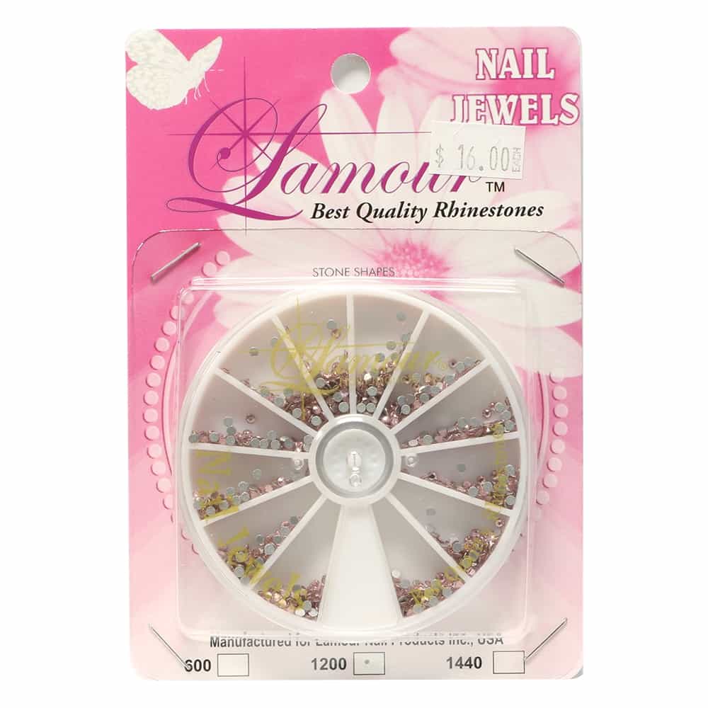 Light Gray Lamour SS6 Rhinestone 1200pcs - Rose 16336