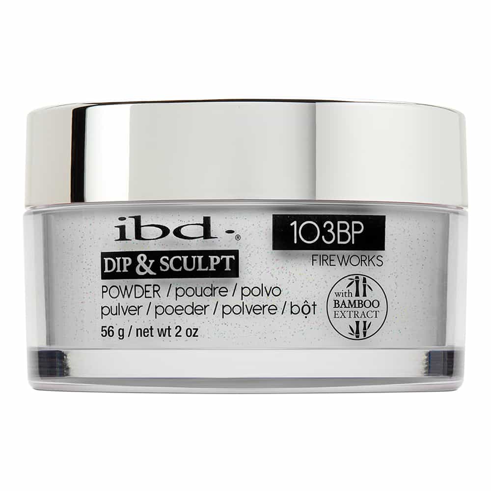 Light Gray IBD Dip&Sculpt Powder 2 oz/56g Fireworks 103BP