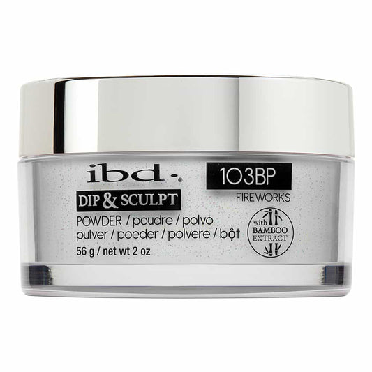 Light Gray IBD Dip&Sculpt Powder 2 oz/56g Fireworks 103BP