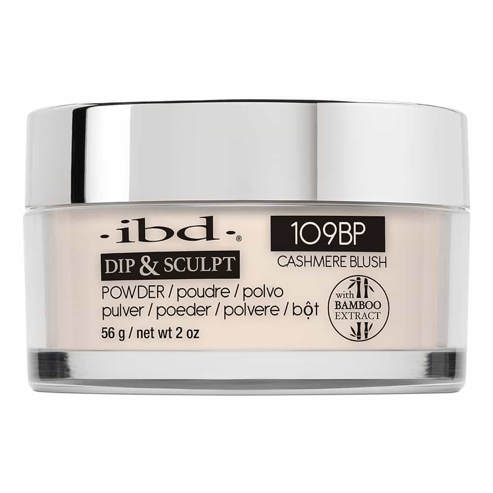 Light Gray IBD Dip&Sculpt Powder 2 oz/56 g Cashmere Blush 109BP