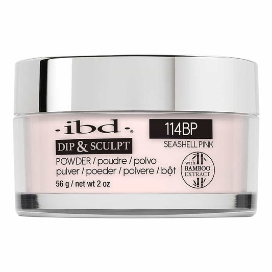 Light Gray IBD Dip&Sculpt Powder 2 oz/56 g Seashell Pink 114BP