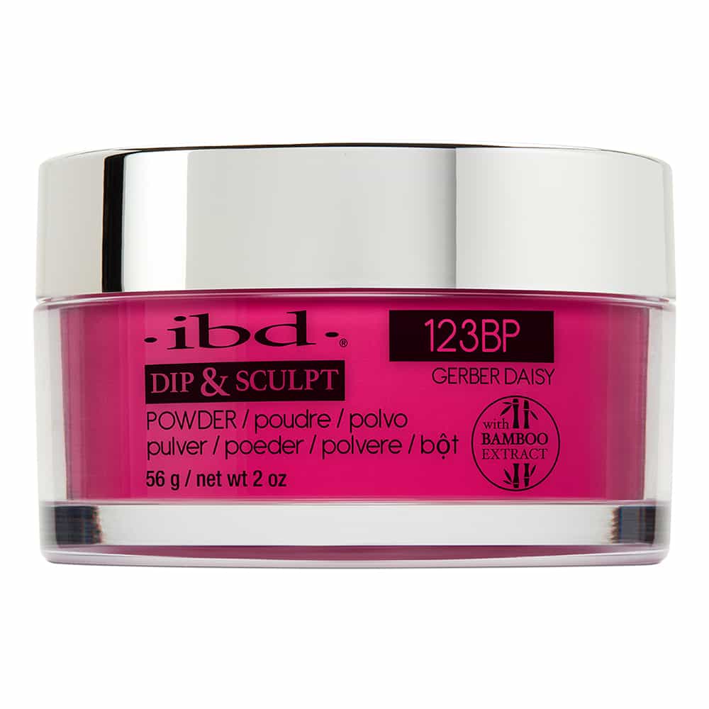 Light Gray IBD Dip&Sculpt Powder 2 oz/56 g Gerber Daisy 123BP