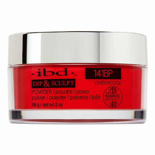 Light Gray IBD Dip&Sculpt Powder 2 oz/56 g Vixen Rouge 141BP