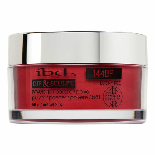 Light Gray IBD Dip&Sculpt Powder 2 oz/56 g Lucky Red 144BP