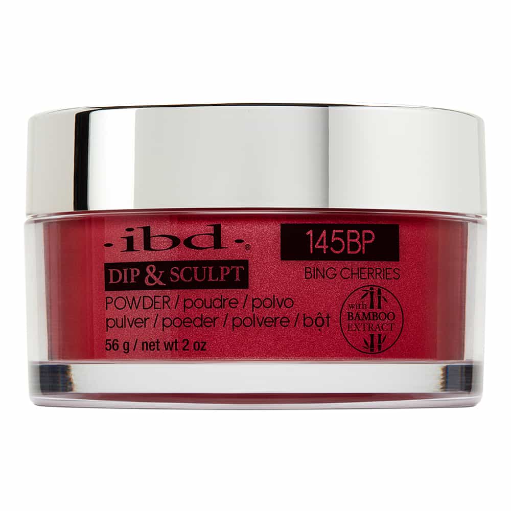 Light Gray IBD Dip&Sculpt Powder 2 oz/56 g Bing Cherries 145BP