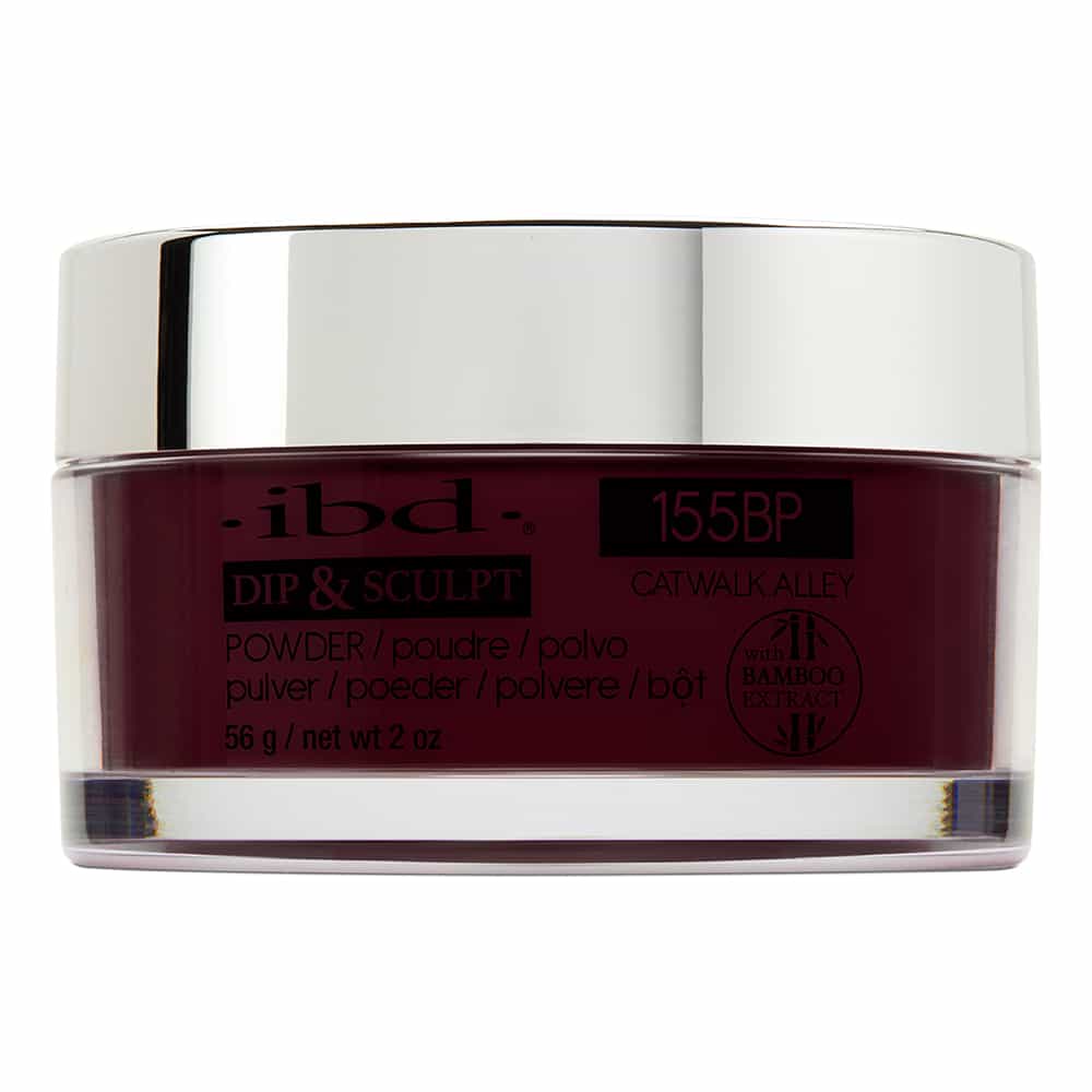 Black IBD Dip&Sculpt Powder 2 oz/56 g Catwalk Alley 155BP 19263