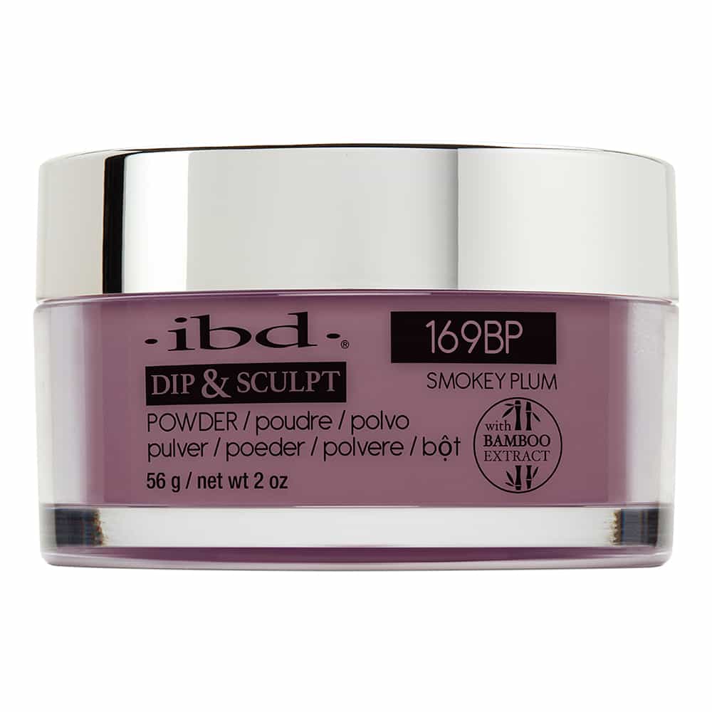 Light Gray IBD Dip&Sculpt Powder 2 oz/56 g Smokey Plum 169BP