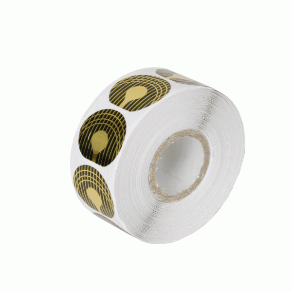 Light Gray Disposable Horseshoe Nail Form Small (500 per roll) NF101S