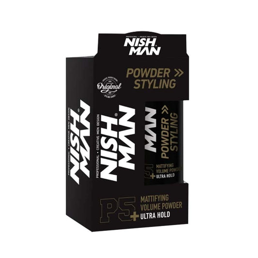Black Nishman  Hair Styling Ultra Hold Powder Wax  20gr