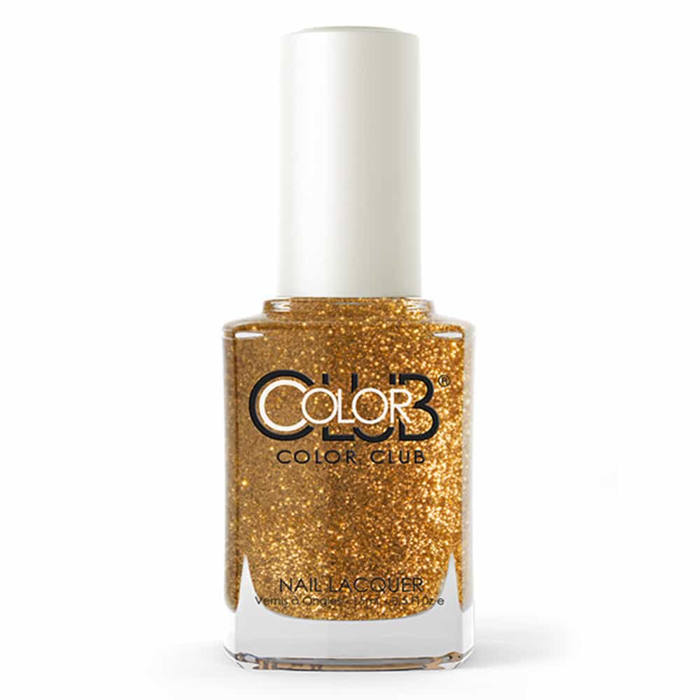 White Smoke Color Club Gold Glitter 0.5 oz. - 15 ml