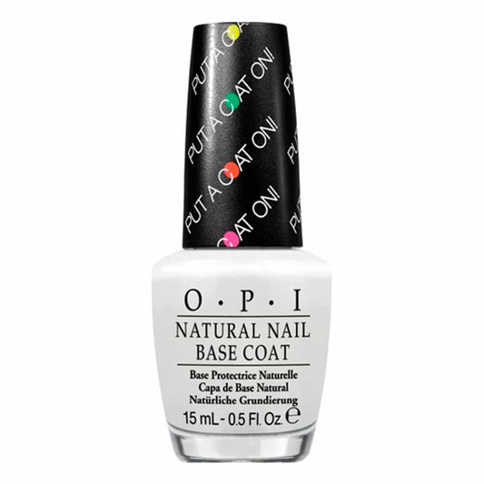 White Smoke OPI Natural Nail Base Coat Put A Coat On! 0.5 fl oz NT N01