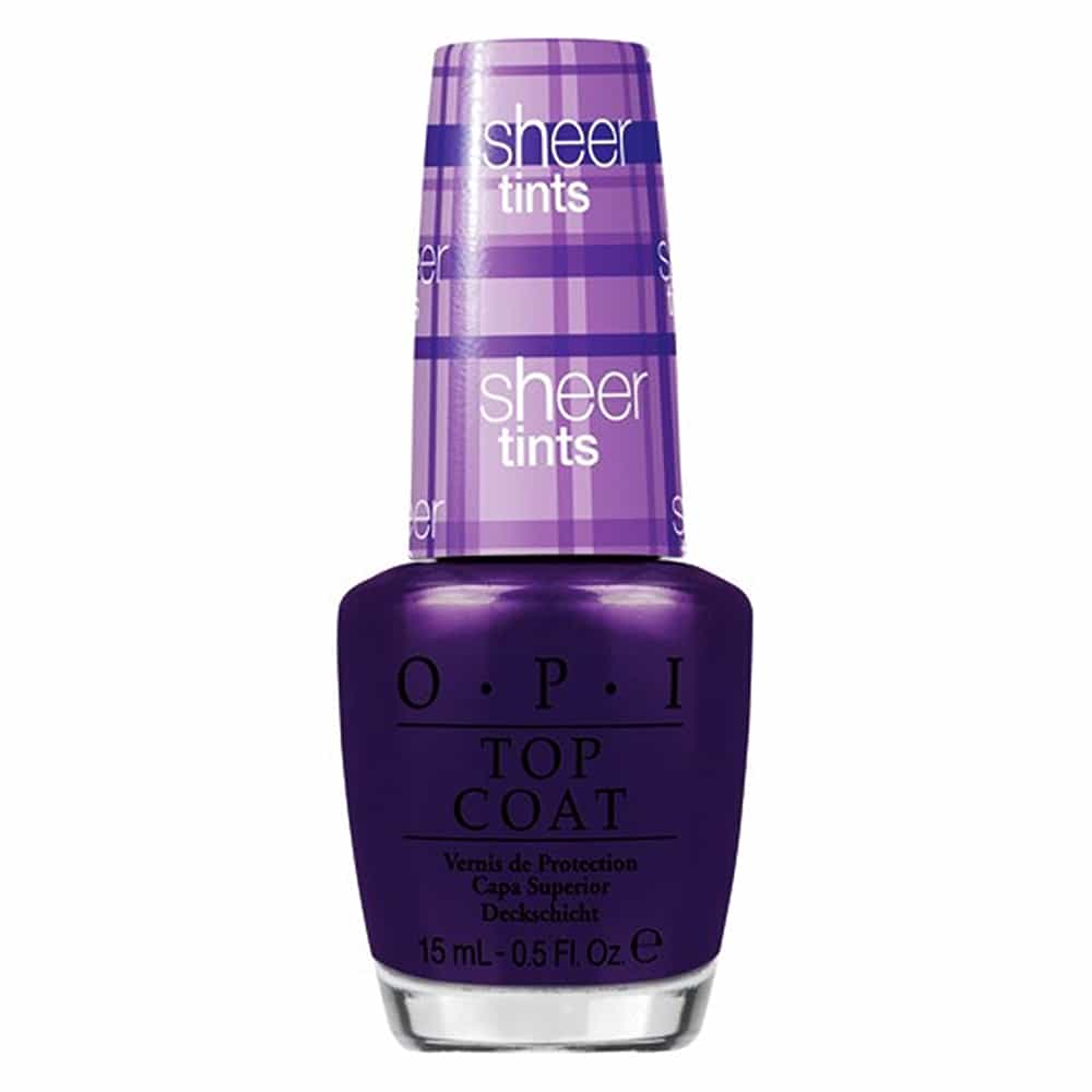 White Smoke OPI Tinted Top Coat - Don't Violet Me Down 0.5 oz. NT S03