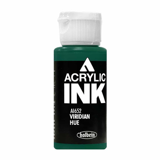 Black Holbein Acrylic Ink Viridian Hue AI652B
