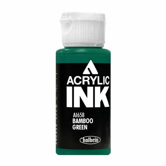 Black Holbein Acrylic Ink Bamboo Green AI658B