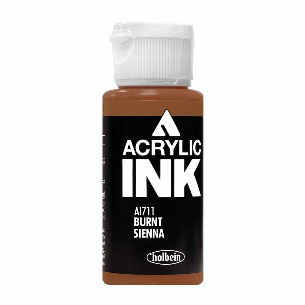 Black Holbein Acrylic Ink Burnt Sienna AI711A