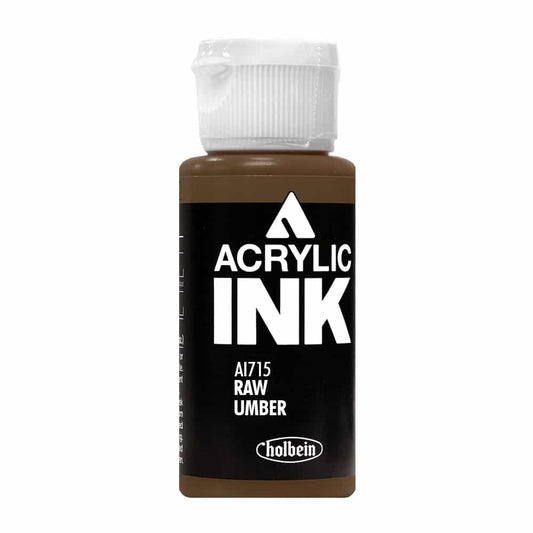 Black Holbein Acrylic Ink Raw Umber AI715A