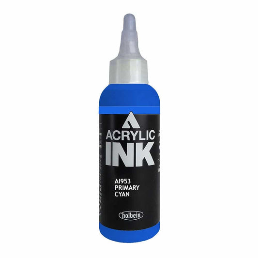 White Smoke Holbein Acrylic Ink Primary Cyan 100ml AI953B