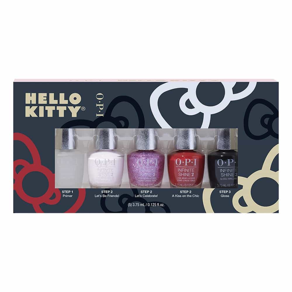 Dark Slate Gray OPI Infinite Shine Hello Kitty Mini 5-Pack HR L47