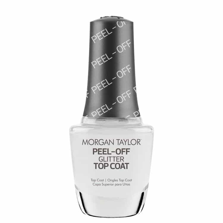 White Smoke Morgan Taylor Peel Off Glitter Top Coat 0.5 fl oz - 3312003