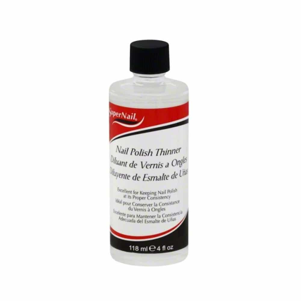 Light Gray SuperNail Nail Polish Thinner 4 oz. - 118 ml