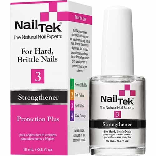 White Smoke NailTek Protection Plus 3 Strengthener 0.5 oz. - 15ml