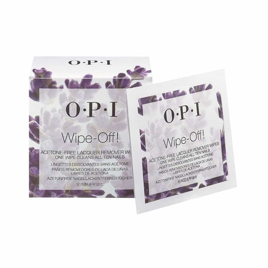 White Smoke OPI Wipe-Off Acetone-Free Lacq Remover Wipes - AC856