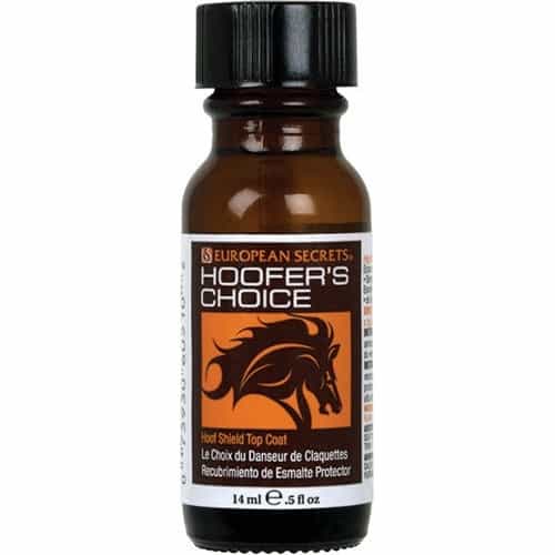 Black Hoofer's Choice Hoof Shield Top Coat 14ml/0.5 fl oz 600-510