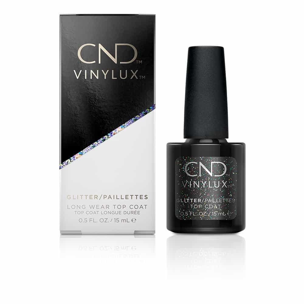 White Smoke CND Vinylux Glitter Top Coat 0.5oz 92650