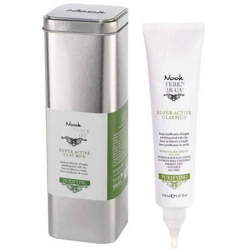 White Smoke Nook Difference Hair Care Purifying Super Active Clay Mud 5.1oz