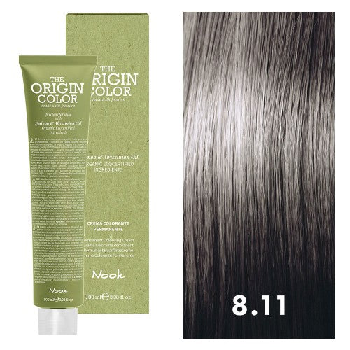 White Smoke Nook The Origin Color 8.11 Light Blonde Intense Ash 3oz