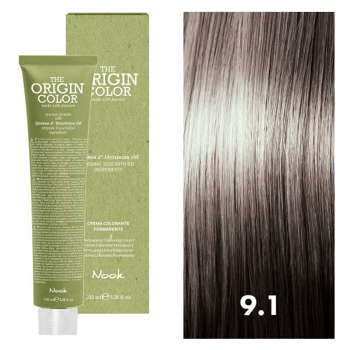 White Smoke Nook The Origin Color 9.1 Very Light Blonde Ash 3oz