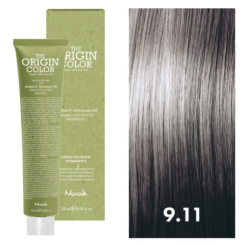 White Smoke Nook The Origin Color 9.11 Very Light Blonde Intense Ash 3oz