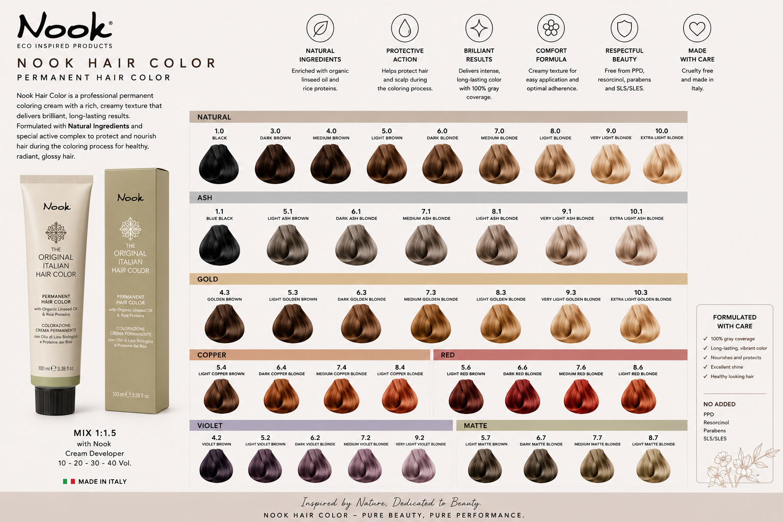 Misty Rose Nook The Origin Color 6.4 Dark Blonde Copper 3oz