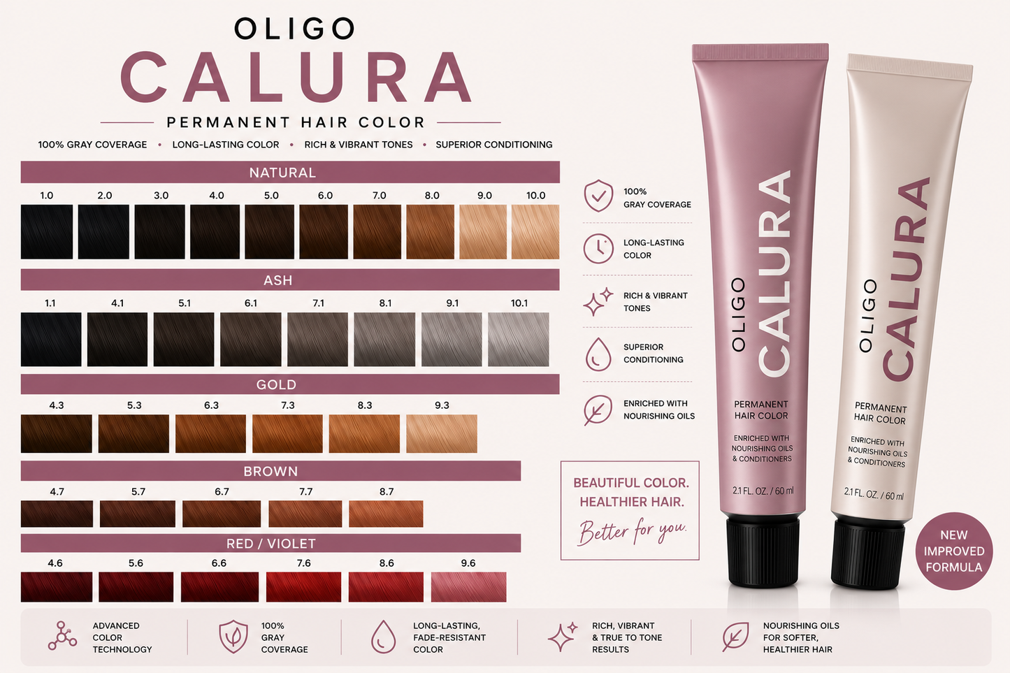 Seashell OLIGO Calura permanent hair color