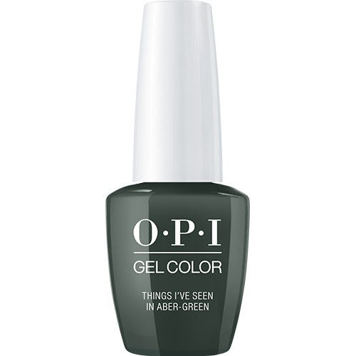 White Smoke OPI GelColor Things I've Seen In Aber-green 0.5oz