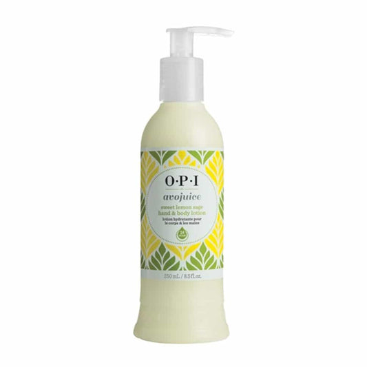 White Smoke OPI Avojuice Sweet Lemon Sage Hand&Body Lotion 8.5oz. AV P18
