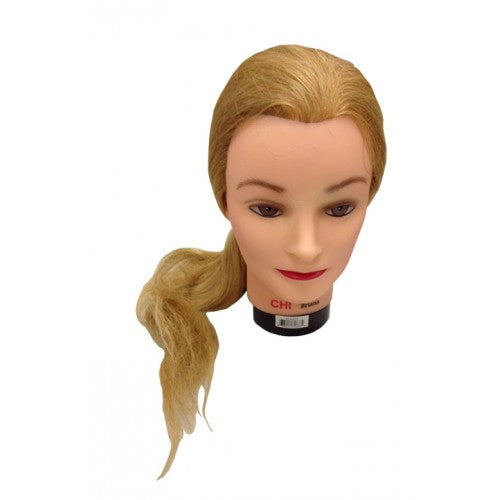 White Smoke CHI Mannequin Briana Long Blonde 20" + Holder