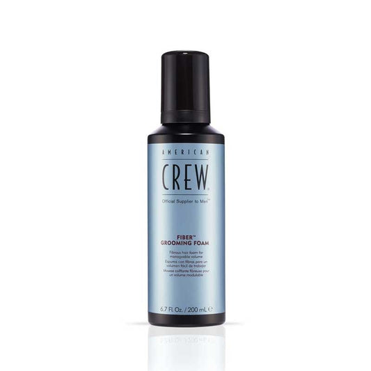 White Smoke American Crew  Fiber Grooming Foam  Med Hold  200ml