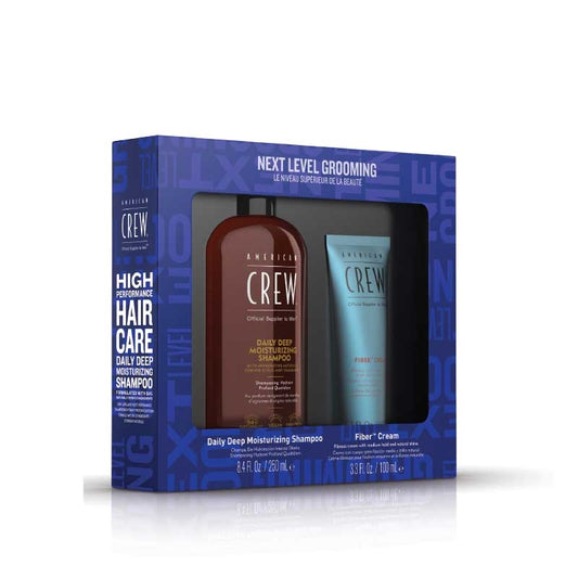 White Smoke American Crew  Fiber Cream Kit