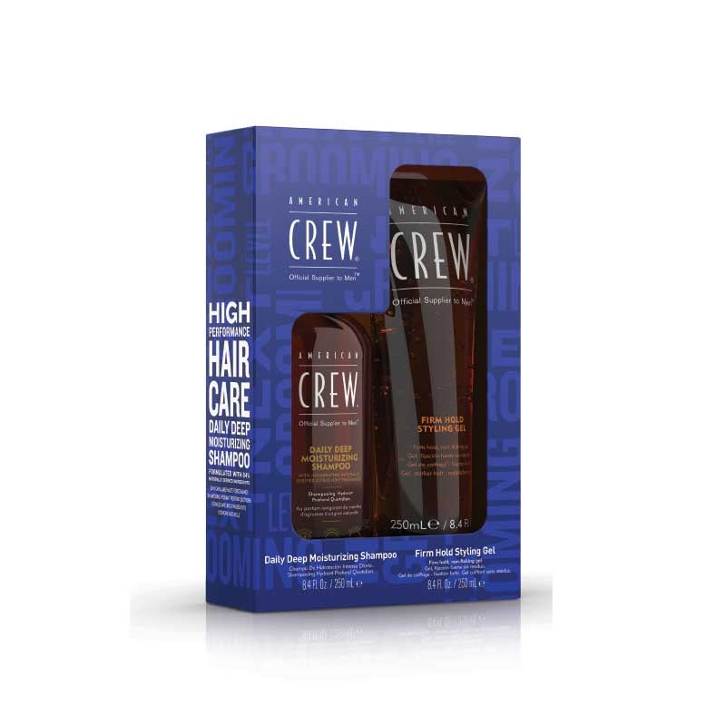 White Smoke American Crew  Firm Hold Gel Kit