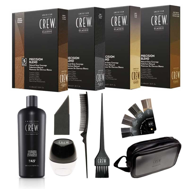 White Smoke American Crew  Precision Blend Try Me Kit