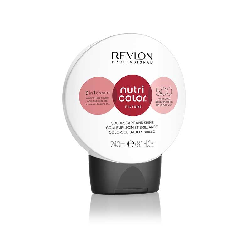 White Smoke Revlon  Nutri Color Creme  500 Purple Red  240ml