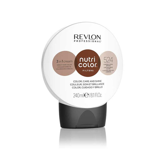 White Smoke Revlon  Nutri Color Creme  524 Coppery Pearl Brown  240ml