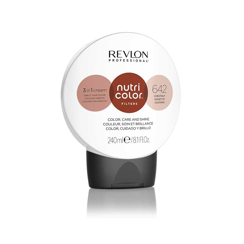 White Smoke Revlon  Nutri Color Creme  642 Chestnut  240ml