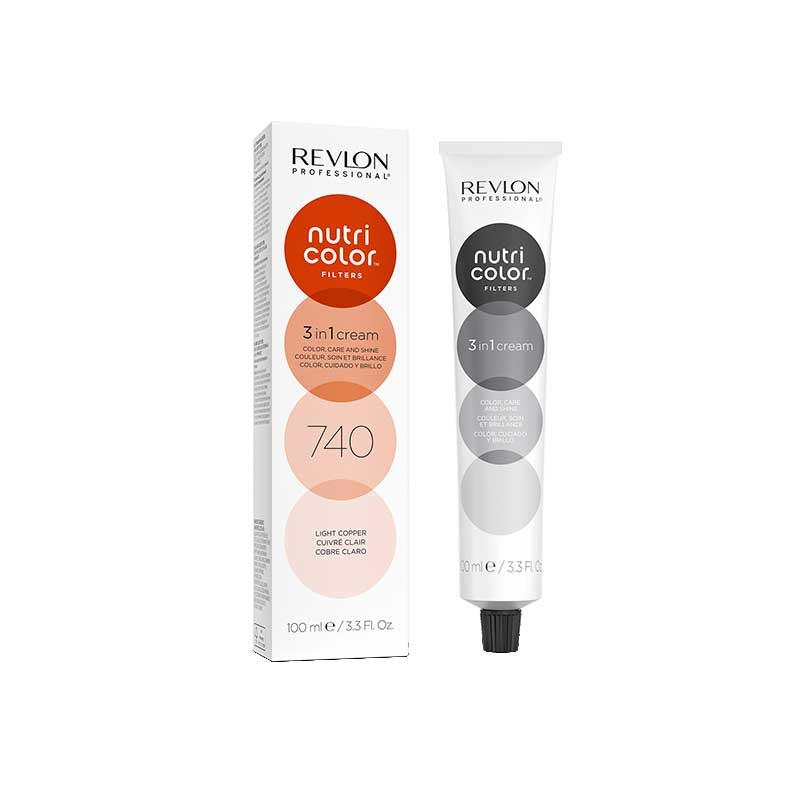 White Smoke Revlon  Nutri Color Creme  740 Light Copper  100ml