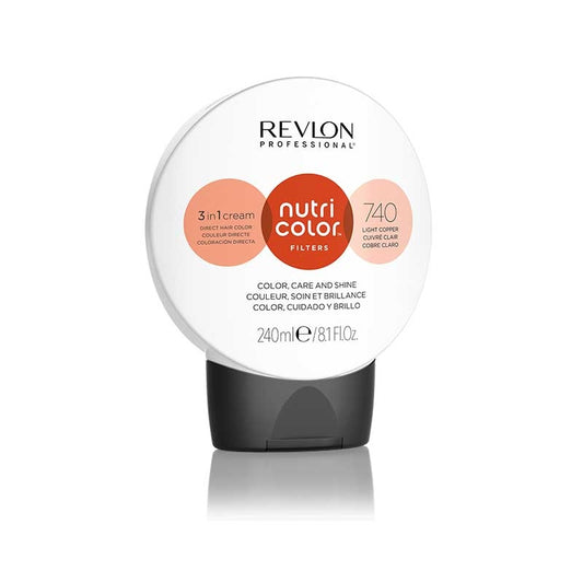 White Smoke Revlon  Nutri Color Creme  740 Light Copper  240ml