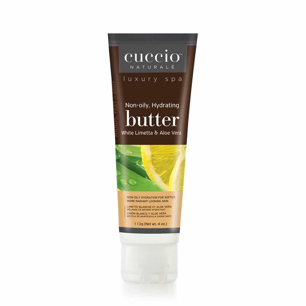 White Smoke Cuccio Non-Oily Hydrating Butter 4oz White Limetta&Aloe 3381