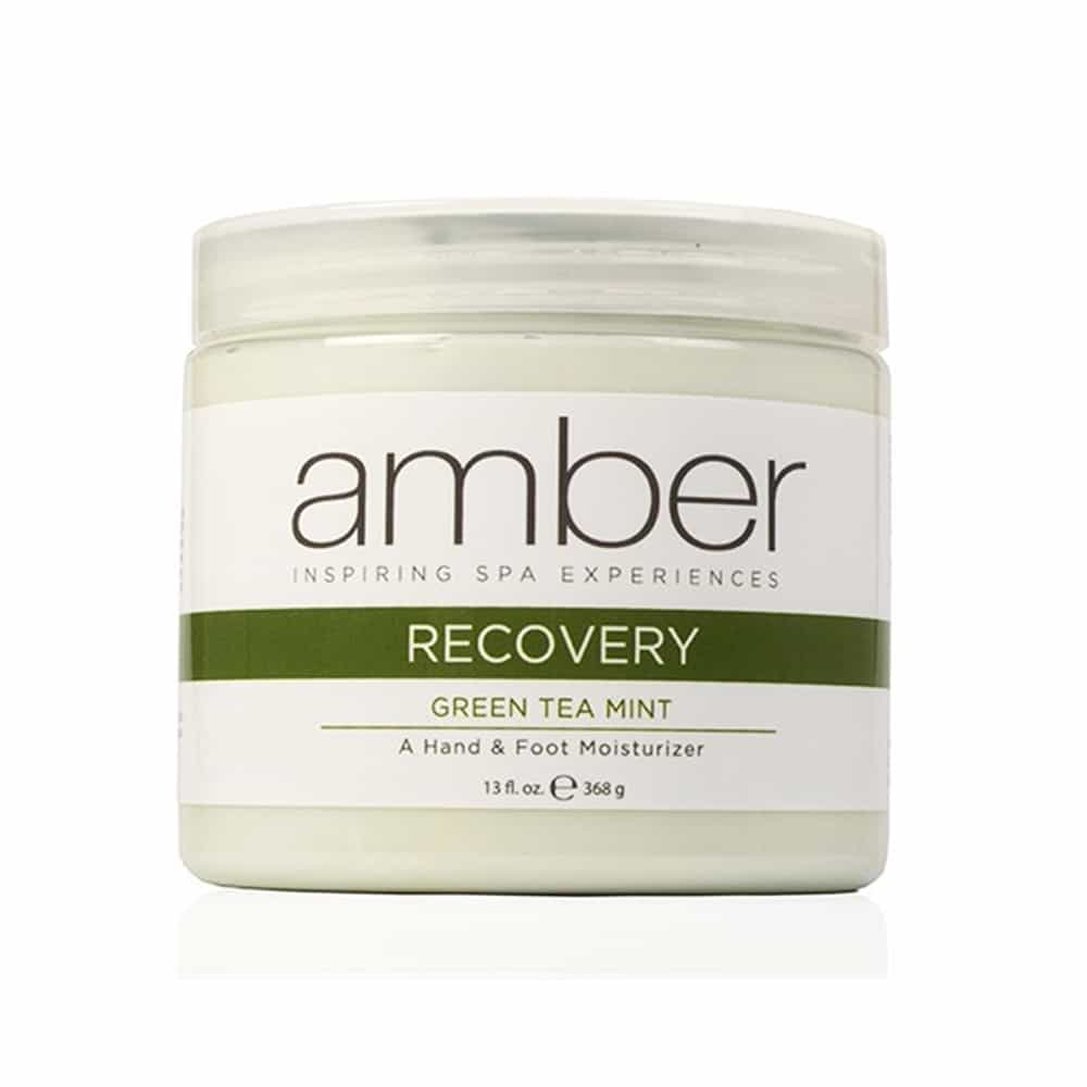 Light Gray Amber Hand Recovery Green Tea Mint 11 oz. - 312 g