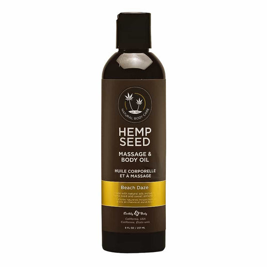 Dark Slate Gray Hemp Seed Massage & Body Oil 8 oz - Beach Daze MAS045/29075